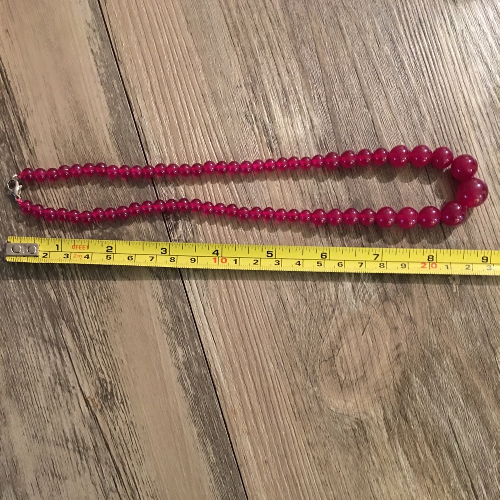 India Jade Necklace - Red